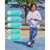 imageGotrax K03 Kick Scooter for Kids 5 LED Lighted Wheels and Adjustable Handlebars Lightweight Design and AntiSlip Deck Max Load 110 Lbs Kids Scooter for Boys amp Girls Ages 3 PinkBlack