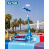 imageGotrax K03 Kick Scooter for Kids 5 LED Lighted Wheels and Adjustable Handlebars Lightweight Design and AntiSlip Deck Max Load 110 Lbs Kids Scooter for Boys amp Girls Ages 3 PinkNew Blue