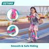 imageGotrax K03 Kick Scooter for Kids 5 LED Lighted Wheels and Adjustable Handlebars Lightweight Design and AntiSlip Deck Max Load 110 Lbs Kids Scooter for Boys amp Girls Ages 3 PinkRosemary