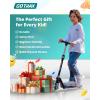 imageGotrax K03 Kick Scooter for Kids 5 LED Lighted Wheels and Adjustable Handlebars Lightweight Design and AntiSlip Deck Max Load 110 Lbs Kids Scooter for Boys amp Girls Ages 3 PinkNew Black