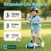 imageGotrax SK1 Foldable Electric Scooter for Kids 4 Full Body LED Light 90min Riding amp 5Mph Speed PushButton ThrottleampBattery Indicator 6 Wheelamp3 Adjustable Height 3 Wheel Escooter Gift PurpleBlue
