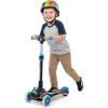 imageGotrax SK1 Foldable Electric Scooter for Kids 4 Full Body LED Light 90min Riding amp 5Mph Speed PushButton ThrottleampBattery Indicator 6 Wheelamp3 Adjustable Height 3 Wheel Escooter Gift PurpleBlack