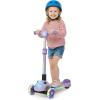 imageGotrax SK1 Foldable Electric Scooter for Kids 4 Full Body LED Light 90min Riding amp 5Mph Speed PushButton ThrottleampBattery Indicator 6 Wheelamp3 Adjustable Height 3 Wheel Escooter Gift PurpleViolet