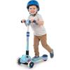 imageGotrax SK1 Foldable Electric Scooter for Kids 4 Full Body LED Light 90min Riding amp 5Mph Speed PushButton ThrottleampBattery Indicator 6 Wheelamp3 Adjustable Height 3 Wheel Escooter Gift PurpleBlue