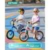 image:imageGotrax KS12 Balance Bike for 25 12 Toddlers Push Bike with LED Light Adjustable Seat amp Handlebar FlatFree Tires amp Easy Assembly Kids Bicycle Lightweight amp No Pedal Gift for Boys GirlsPurple