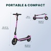 image:imageGotrax Electric Scooter for Adults Max 12 Mile Range amp 155Mph by 250W Motor 85 Front Air amp Rear Solid Tires Max Load 220lbs amp Big Display with Cruise Control Foldable EScooter EABS amp Drum BrakePink