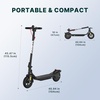 image:imageGotrax Electric Scooter for Adults Max 12 Mile Range amp 155Mph by 250W Motor 85 Front Air amp Rear Solid Tires Max Load 220lbs amp Big Display with Cruise Control Foldable EScooter EABS amp Drum BrakeBlack