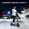 image:imageGotrax Electric Scooter for Adults Max 12 Mile Range amp 155Mph by 250W Motor 85 Front Air amp Rear Solid Tires Max Load 220lbs amp Big Display with Cruise Control Foldable EScooter EABS amp Drum BrakePink