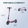image:imageGotrax Electric Scooter for Adult85 Tire12 Mile amp 155Mph by 250W Motor  85 Front Air amp Rear Solid Tires 36V 52Ah Battery Big LCD Display with Cruise Control Drum Brake Foldable EscooterPink