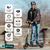 image:imageGotrax Electric Scooter for Adult85 Tire12 Mile amp 155Mph by 250W Motor  85 Front Air amp Rear Solid Tires 36V 52Ah Battery Big LCD Display with Cruise Control Drum Brake Foldable EscooterBlack