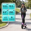 image:imageGotrax Electric Scooter for Adult85 Tire12 Mile amp 155Mph by 250W Motor  85 Front Air amp Rear Solid Tires 36V 52Ah Battery Big LCD Display with Cruise Control Drum Brake Foldable EscooterPink