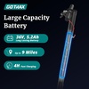 image:imageGotrax Electric Scooter for Adult85 Tire12 Mile amp 155Mph by 250W Motor  85 Front Air amp Rear Solid Tires 36V 52Ah Battery Big LCD Display with Cruise Control Drum Brake Foldable EscooterMatt Black